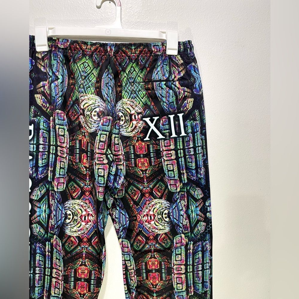 Bass center XII festival sweatpants colorful galaxy print  Adjustable men’s XL - Picture 7 of 8